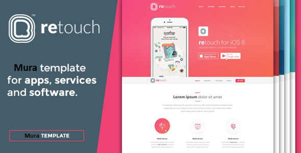 reTouch mobile app MuraCMS theme