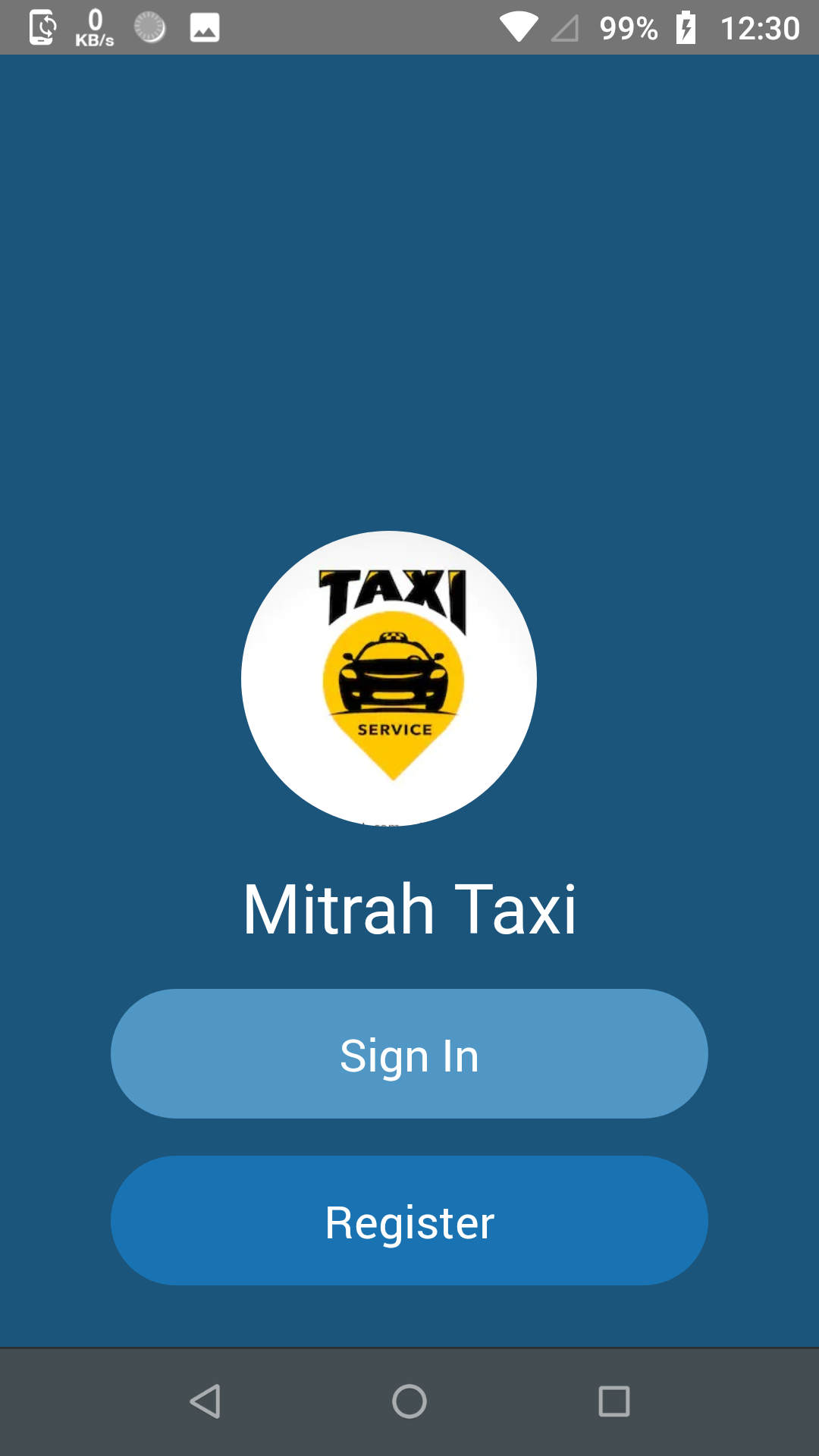 Mitrah Taxi app rider view